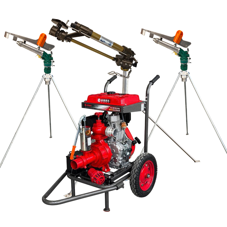 宁波一体式灌溉机组 全套喷枪水带配齐 抗旱浇地神器